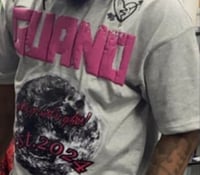 Image 1 of Guano Grey Pink  Repaired ❤️Jersey TEE  
