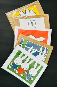 Image 1 of 5 Repurposed Miffy Greetings Cards 