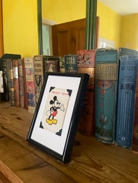Image 12 of Mickey Mouse and friends c 1930s, framed individual vintage cards