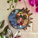 Boho Sun and Moon suncatcher 