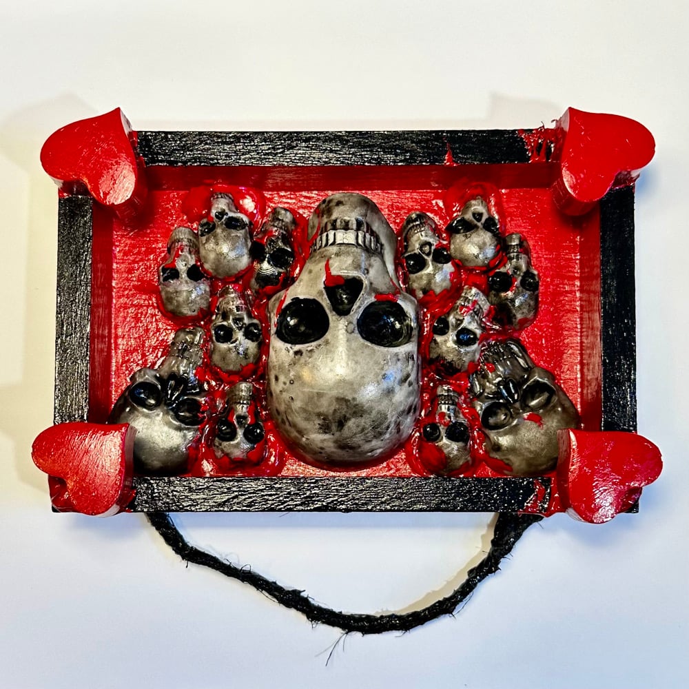 Skulls and Hearts-Red