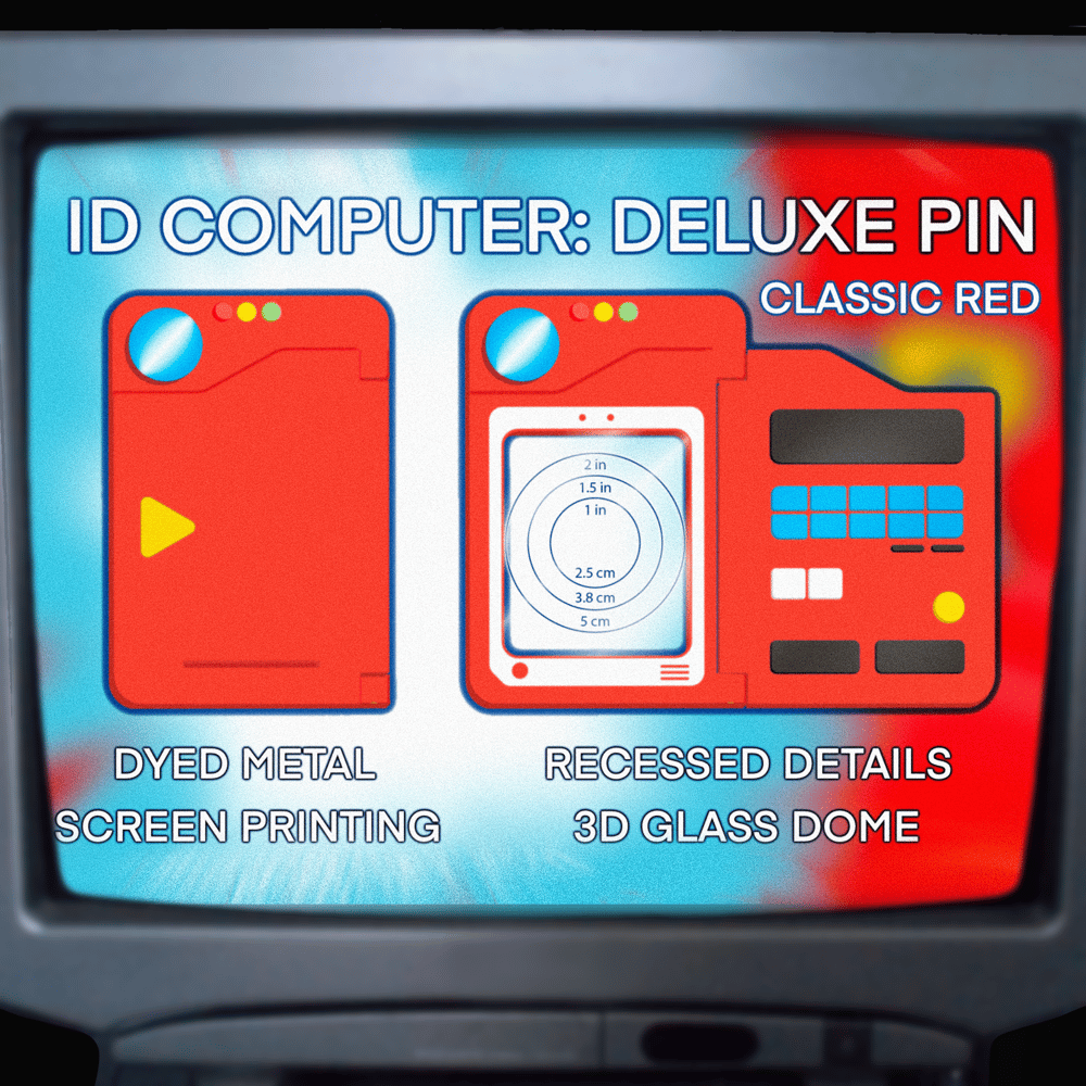 Image of Deluxe Index Computer Pin (PREORDERS: 25% OFF)