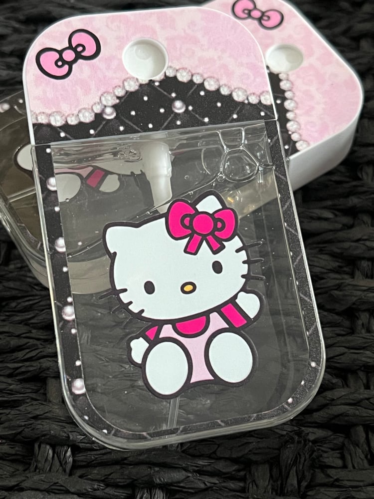 Image of Hello Kitty Inspired Print Refillable Perfume Spray - pink bling 