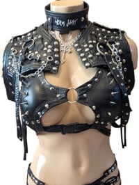 Image 4 of Black studded bolero 