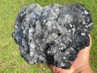Image 9 of Double Sided Cubic Fluorite & Druzy Quartz #964