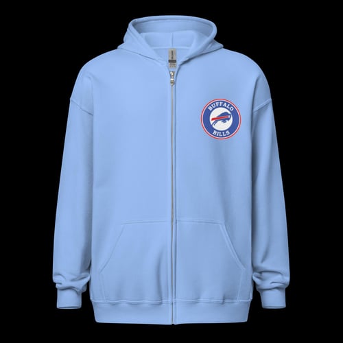 Image of Unisex Buffalo Bills Zip-Up Hooded Hoodie