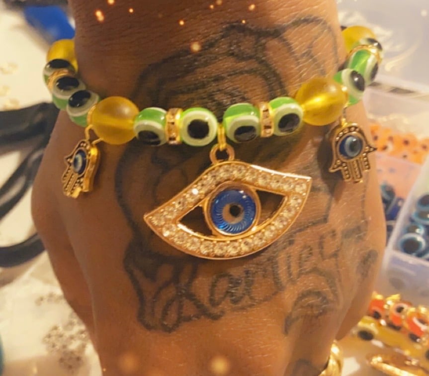 Image of Green evil eye