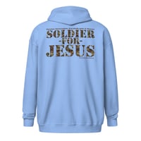 Image 2 of Soldier For Jesus Unisex heavy blend zip hoodie