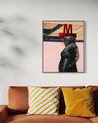 Image 10 of Painting / maleri / "København – Malerdrømme og tankestreger – Metrokonen" / 60x75 cm