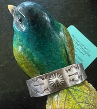 Image 1 of Hand-pulled and stamped vintage stacker cuff
