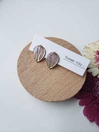 Image 2 of Tulip Stud Earrings (lite purple)