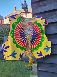 Image 2 of New York Embroidered Waistcoat Top Yellow 6-12