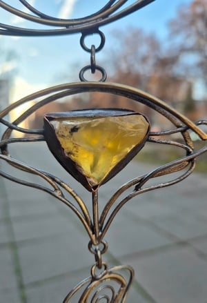 Yellow opal necklace 