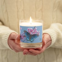 Glass jar soy wax candle_1