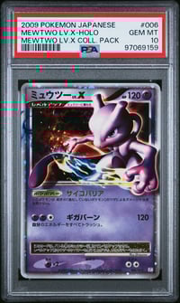 Mewtwo LV.X Pokemon 2009 Holo PtM Mewtwo Collection Pack Japanese 006/012 PSA 10