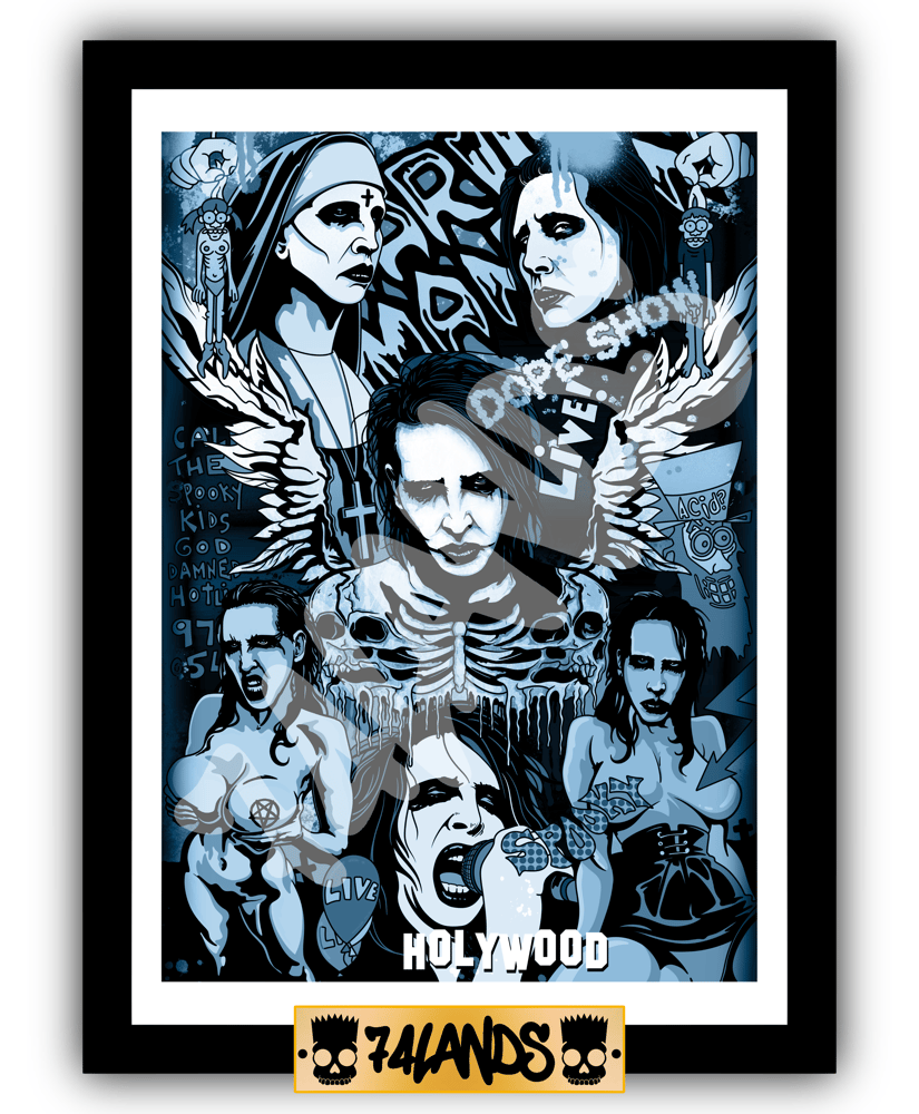Marilyn Manson Fine Art Print copy copy