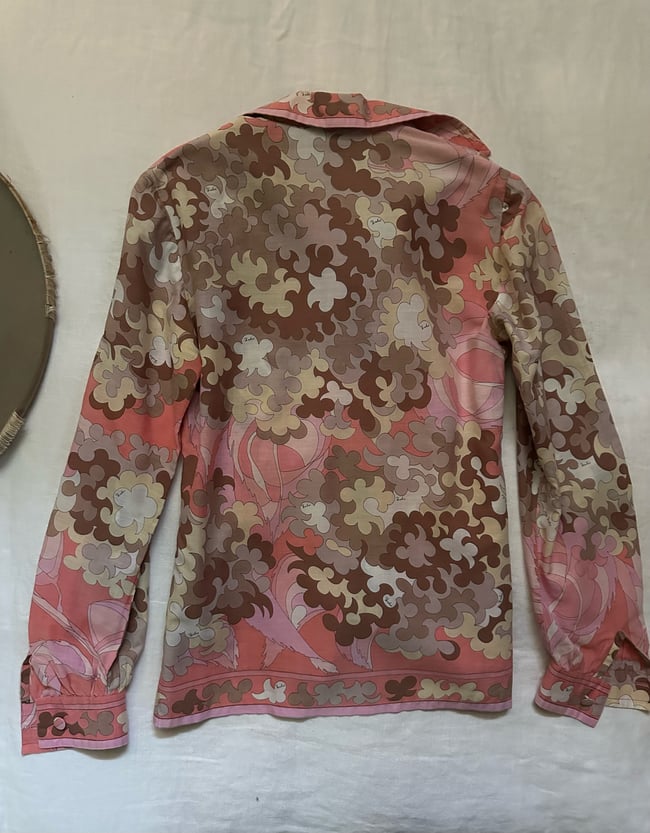 late 1960s Emilio PUCCI cotton blouse