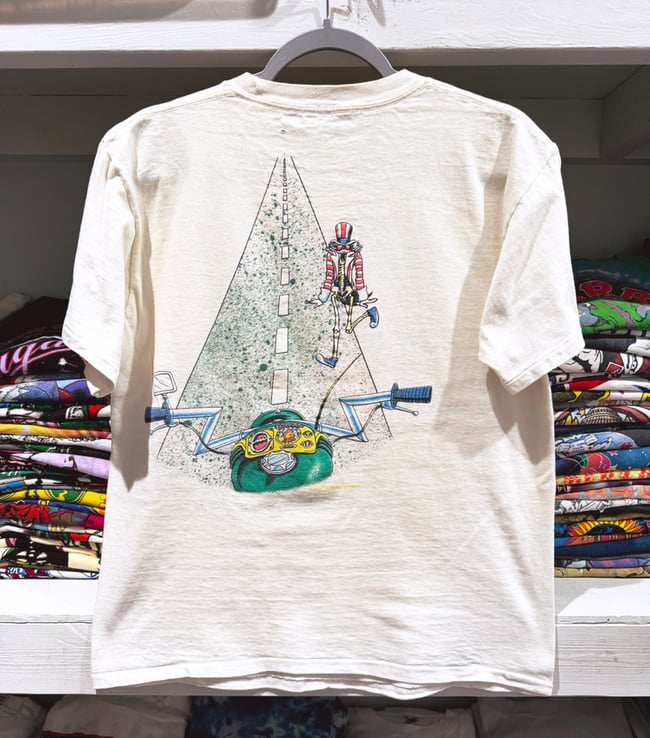 Grateful Dead Late 80s GD Movie Motorcycle T-Shirt - Fits M