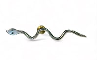 Image 3 of Ride the Sky Sterling Silver Screw Back Snake Pin