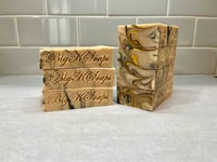 Image 1 of Crackling Birch:  Goat Milk Soap. Net wt. 5oz