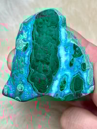 Image 8 of Malachite & Chrysocolla Polished Slab #2394