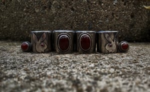 Image of Red Carnelian Pushrod Collars