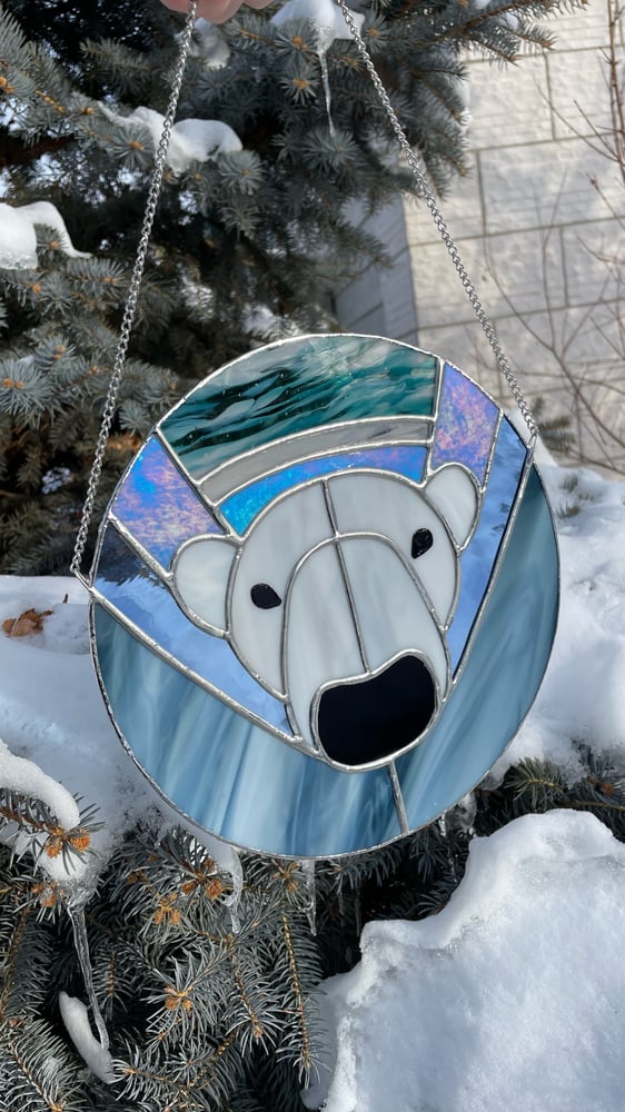 Image of Swimming Polar Bear Panel