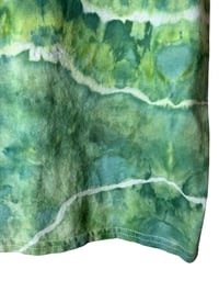 Image 14 of L Adult Cotton Tee in Verdant Geode Ice Dye