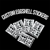 Image 1 of 100pcs 2.75” X 4” custom eggshell stickers