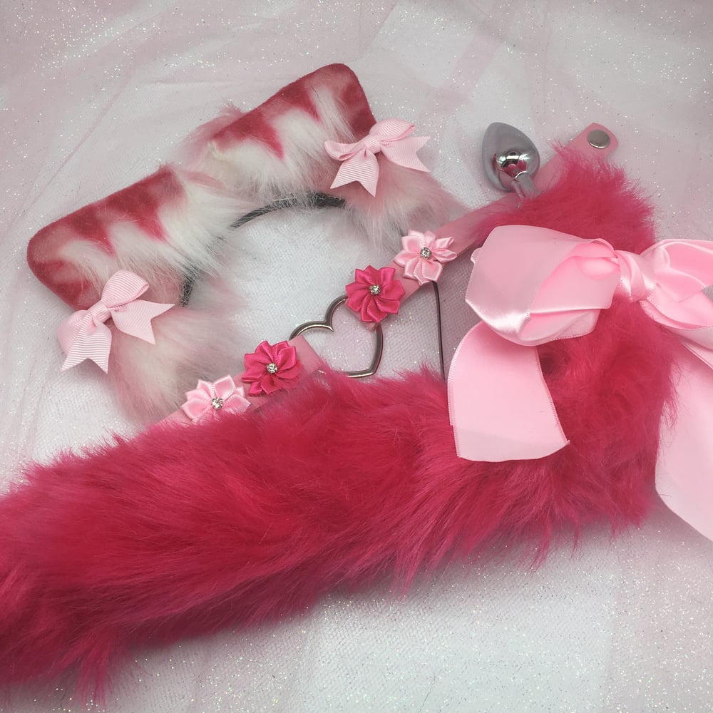 Pink striped 🐾 Petplay Set