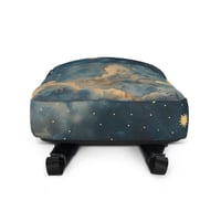 Image 2 of Celestial Night Sky Stars and Clouds Painting Backpack