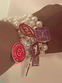 Image 11 of Stackable Pearl Bracelets with Designer-Inspired Charms