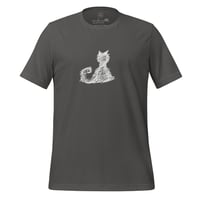 Image 4 of Sketch Cat t-shirt, white