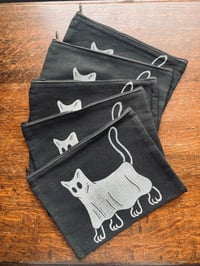 Image 1 of *LAST CALL* Ghost Cat Zipper Pouches