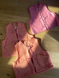 Image 5 of The Wool Vest ~ Blush 