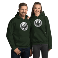 Image 10 of Unisex Gildan Hoodie - Rebel Loon White