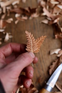 Image 5 of Fern Leaf-  Earrings 