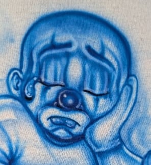 sad clown (blue) Image 3