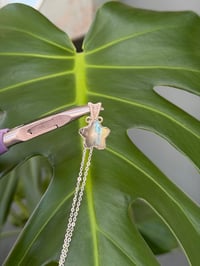 Image 2 of Silver Labradorite Star Crystal Necklace