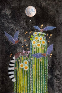“Vampire Bats” print by Zasha Welsh