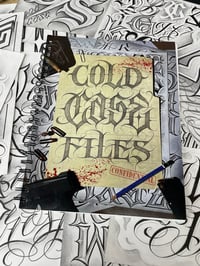 Cold Case Files lettering book 