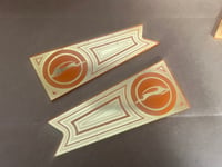 ORANGE/GOLD FLAGS (PAIR) “IMPALA DEER” 