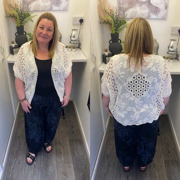 Image of Crochet Cocoon Shape Shrug 