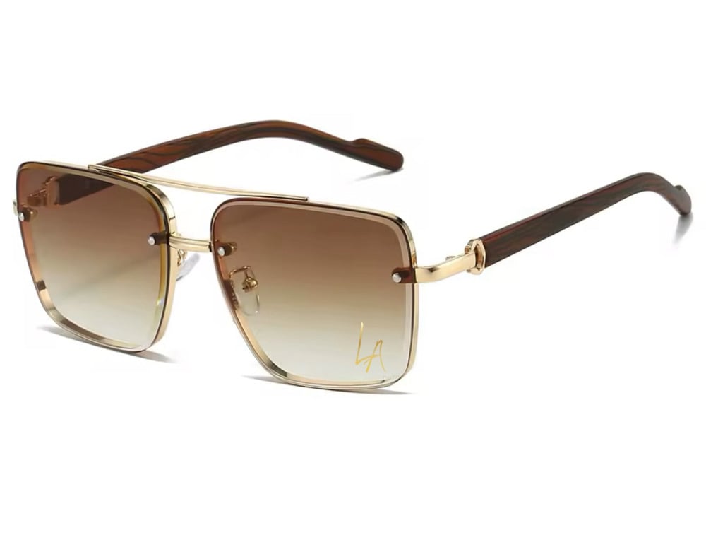 Image of “LA” brown gradient frames 