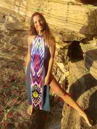 Image 1 of Ikat green dress