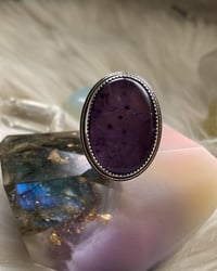 Image 2 of Moon & stars amethyst ring 