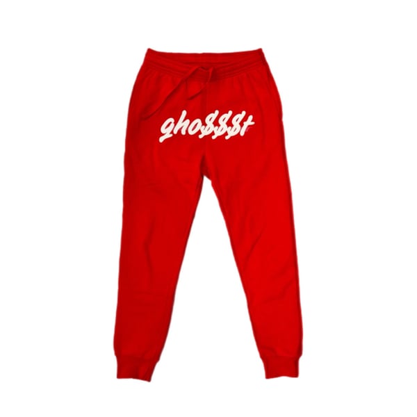 Image of Ghost $$$ Sweatpants in Red/White