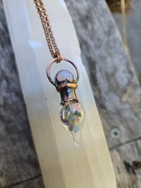 Image 2 of Electroformed gemstone vial necklace 01