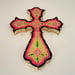 Image of Cosmic Cross Pastel Yellow/Pink/Navy