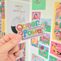 Image 3 of Queer Power ✨️🌈 glitter sticker